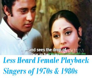 Female Playback Singers of 1970s and 1980s