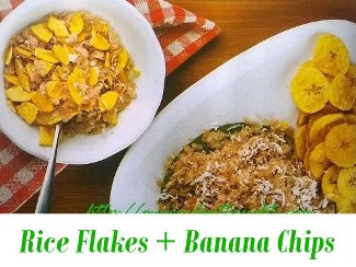soaked rice flakes