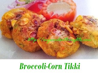 Broccoli-Corn Tikki