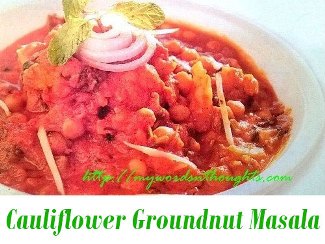 Cauliflower Groundnut Masala