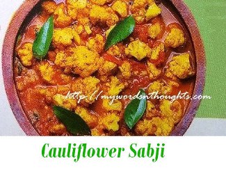 cauliflower sabji