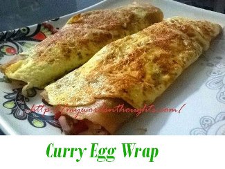 curry egg wrap