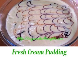 fresh cream pudding