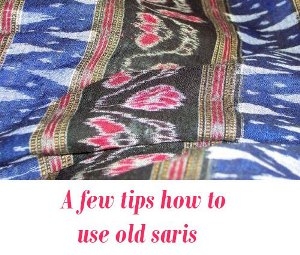 how to use old saris