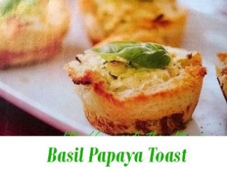 Basil Papaya Toast