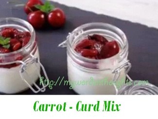 Carrot – Curd Mix