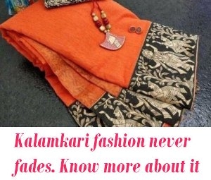 Kalamkari fashion in saree