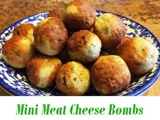 Mini Meat Cheese Bombs