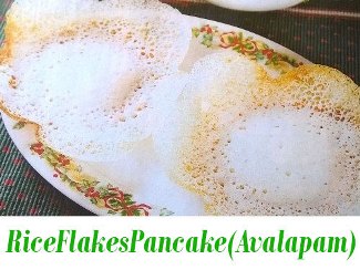 Rice Flakes Pancake