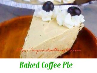 baked coffee pie