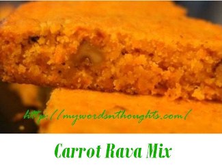 carrot rawa mix