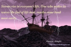 ship in storm