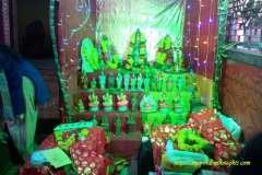 Decorated idols for Navaratri celebrations
