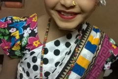 An artist in a Tamilian makeup