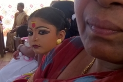 Dancer waiting for her turn