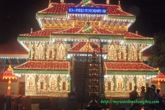 Light Display at Thiruvambady During Thrissur Pooram