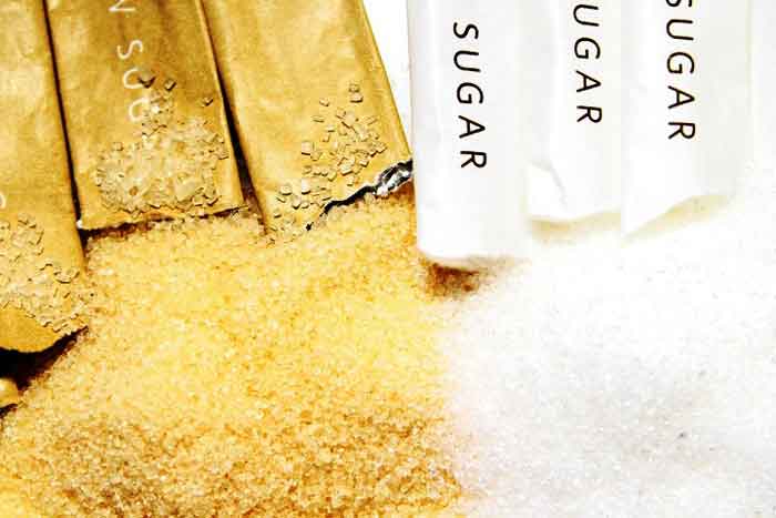 Different types of sugars used for cooking