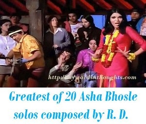 Asha Bhosle solos composed by R. D. Burman