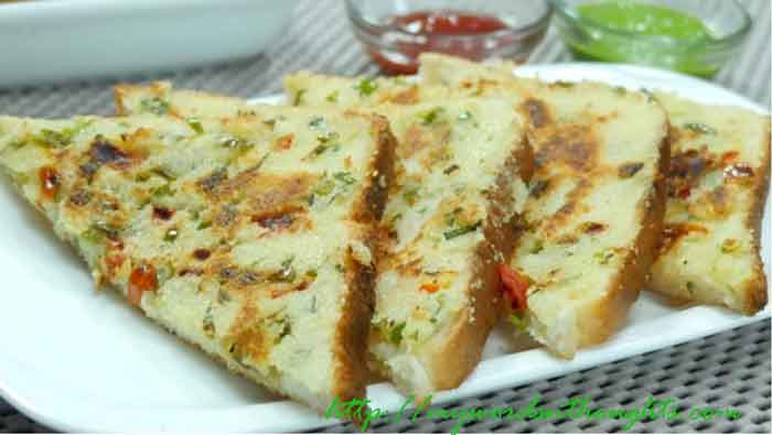 Rava Bread Toast (Semolina Bread Toast)