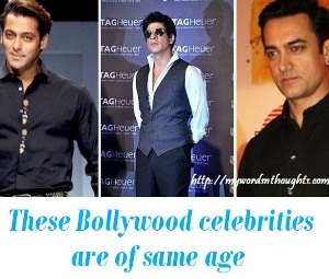 Bollywood celebrities of same age