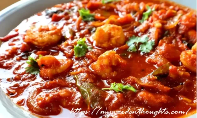 Prawn Curry Recipe with Coriander & Mint