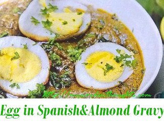 Egg in Spanish & Almond Gravy