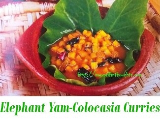 Elephant Yam & Colocasia Side Dishes