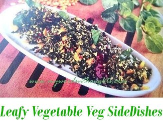 Leafy Vegetable Vegetarian Curries and Side dishes