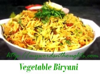 Vegetarian Biryani