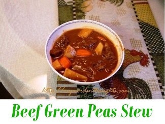 beef green peas stew