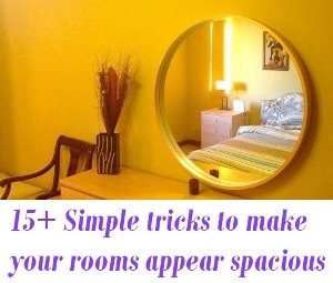 to make your rooms appear spacious