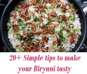tips to make tasty Biryani