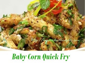 Baby Corn Quick Fry
