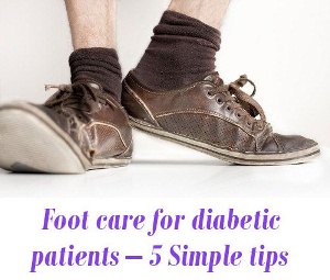 Foot care for diabetic patients