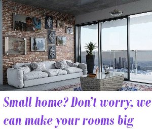 how to make a small home appear spacious