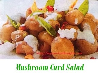 Mushroom Curd Salad