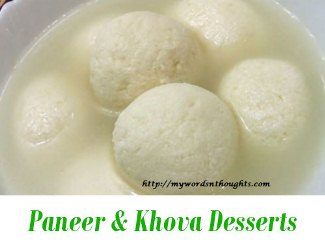 Paneer & Khova Desserts