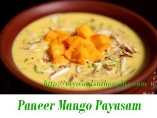 Paneer Mango Payasam