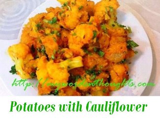 Potatoes Cauliflower curry