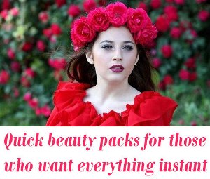 Quick beauty packs