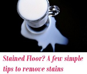 remove stains from floor