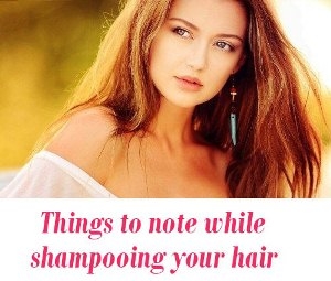 shampooing your hair