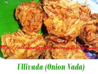 Ullivada (Onion Vada)