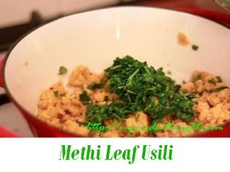 Methi Leaf Usili