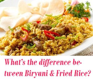 difference between Biryani and Fried Rice