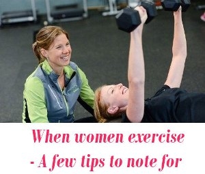 When women exercise