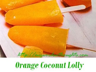 Orange Coconut Lolly