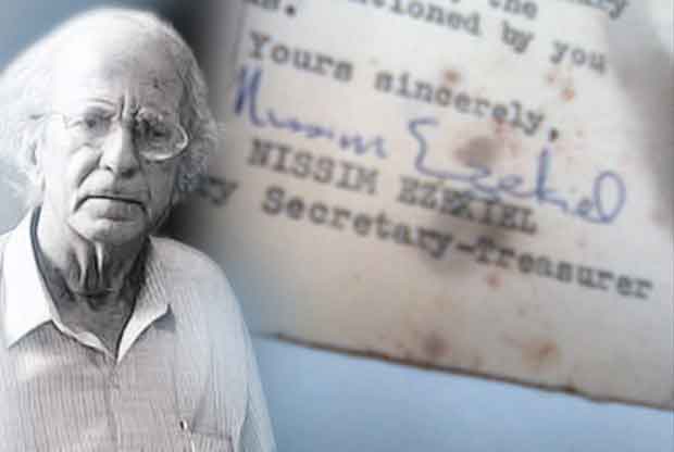 Nissim Ezekiel – Prolific writer of English and an artist