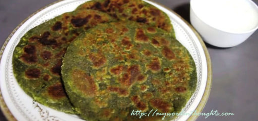 spinach paneer stuffed paratha