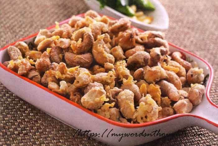 Cashews Dip Roast (Kasuvandi Mukki Porichath)